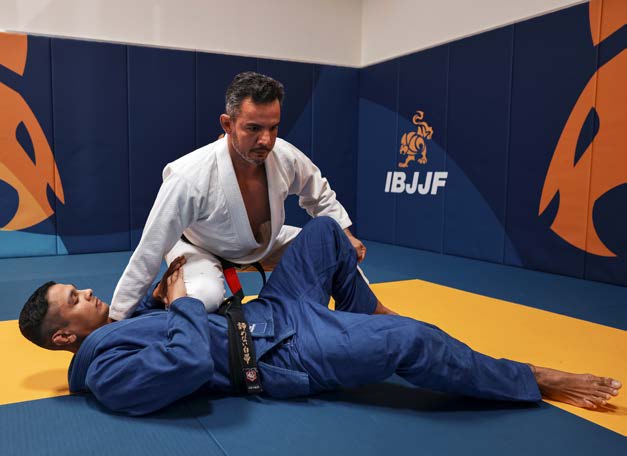 Guard pass - opponent on their side