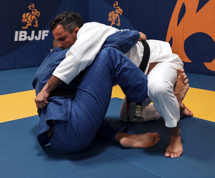 Sweep from back - controlling opponent's back