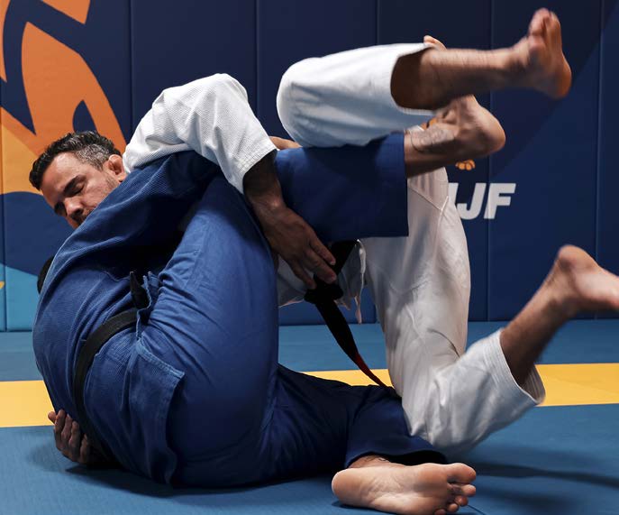 Sweep - bottom athlete stands up and puts opponent down