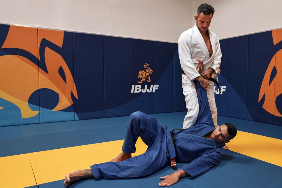 Takedown sequence - attacker takes opponent down from standing