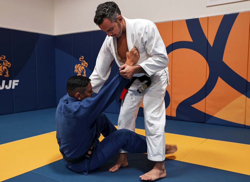 Takedown sequence - top position stabilized for 3 seconds